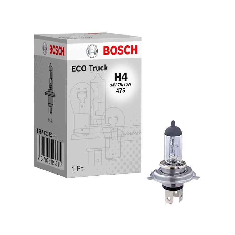 Ampoule auto Bosch H4 1987302862 - OtoParts.ma