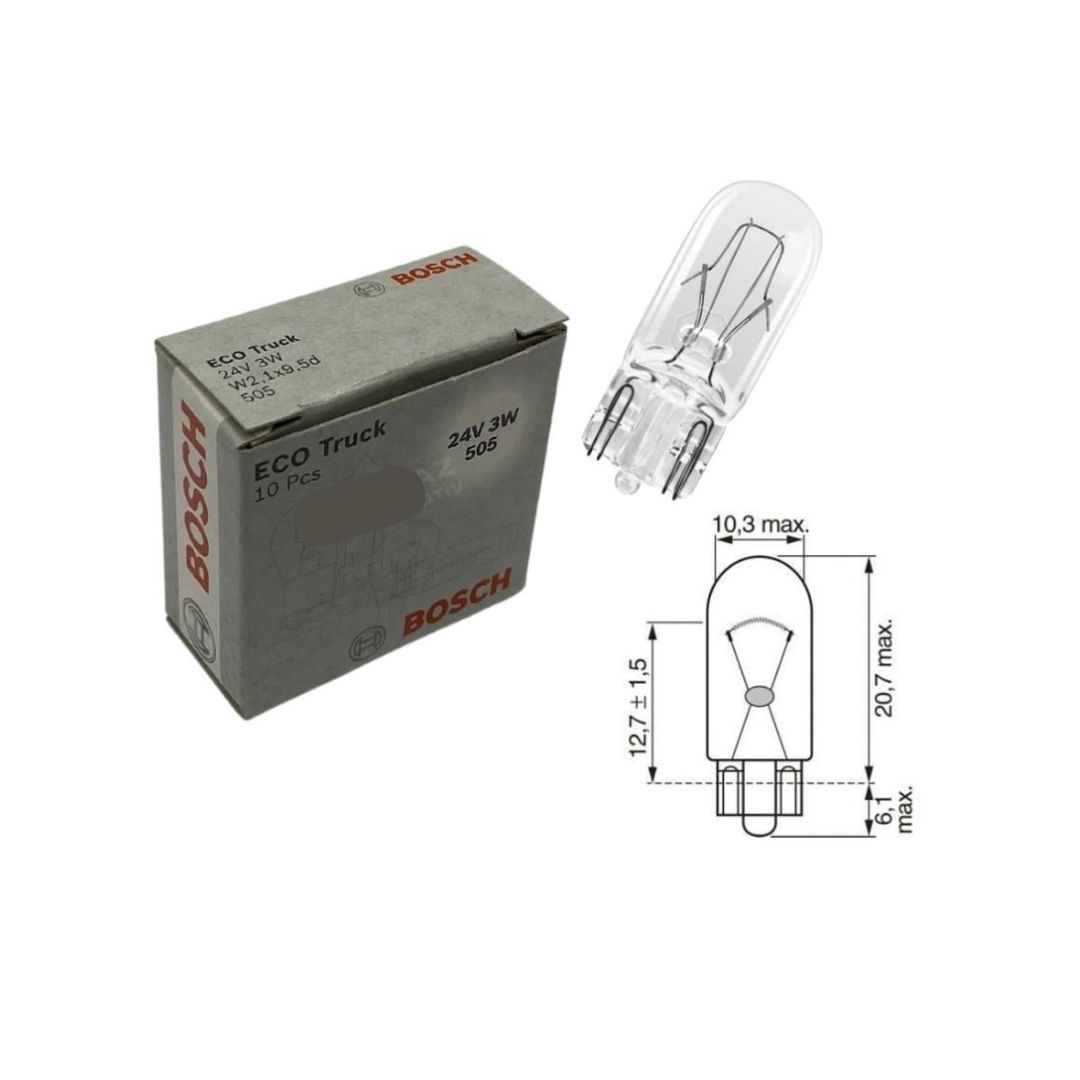 Ampoule auto Bosch W3W 1987302871 - OtoParts.ma