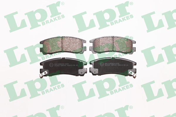 Jeu de 4 plaquettes de frein arrière LPR 05P043 - OtoParts.ma