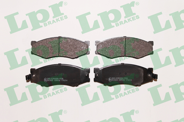Jeu de 4 plaquettes de frein avant LPR 05P092 - OtoParts.ma