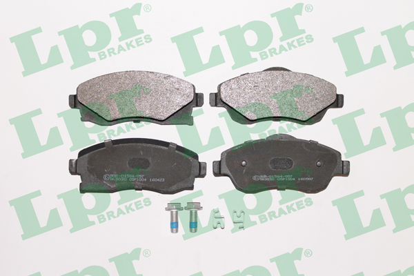 Jeu de 4 plaquettes de frein avant LPR 05P1004 - OtoParts.ma