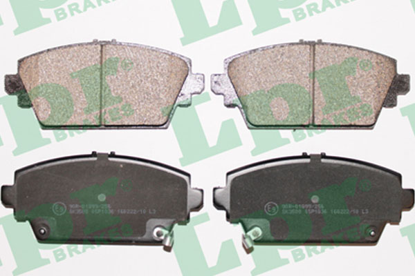 Jeu de 4 plaquettes de frein avant LPR 05P1036 - OtoParts.ma