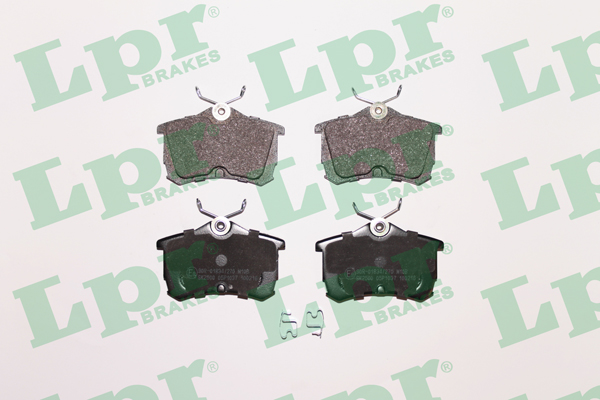 Jeu de 4 plaquettes de frein arrière LPR 05P1037 - OtoParts.ma