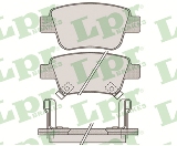 Jeu de 4 plaquettes de frein arrière LPR 05P1113 - OtoParts.ma