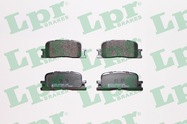 Jeu de 4 plaquettes de frein arrière LPR 05P1115 - OtoParts.ma