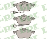 Jeu de 4 plaquettes de frein avant LPR 05P1119 - OtoParts.ma