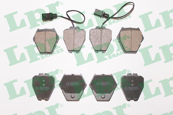 Jeu de 4 plaquettes de frein avant LPR 05P1121 - OtoParts.ma