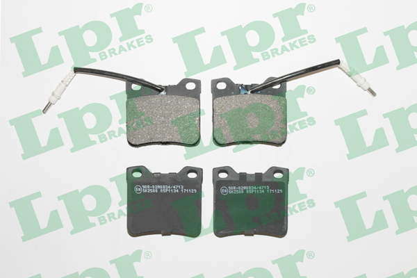 Jeu de 4 plaquettes de frein arrière LPR 05P1134 - OtoParts.ma