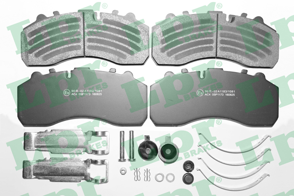 Jeu de 4 plaquettes de frein avant LPR 05P1173K - OtoParts.ma