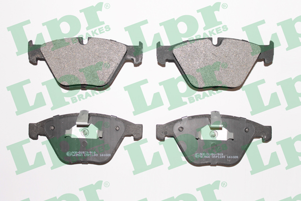 Jeu de 4 plaquettes de frein avant LPR 05P1193 - OtoParts.ma