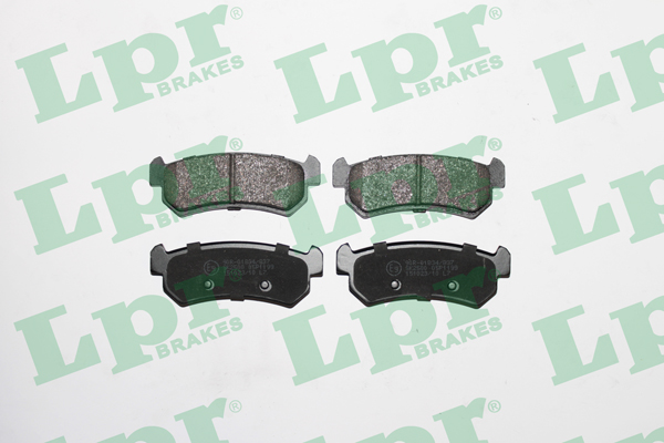 Jeu de 4 plaquettes de frein arrière LPR 05P1199 - OtoParts.ma