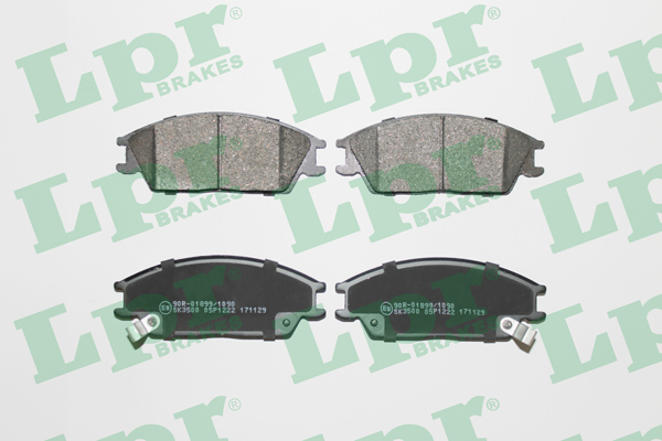 Jeu de 4 plaquettes de frein avant LPR 05P1221 - OtoParts.ma