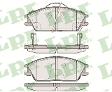 Jeu de 4 plaquettes de frein avant LPR 05P1222 - OtoParts.ma