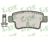 Jeu de 4 plaquettes de frein arrière LPR 05P1224 - OtoParts.ma
