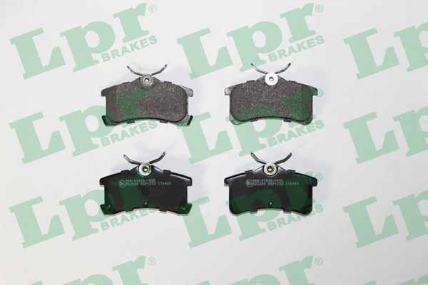 Jeu de 4 plaquettes de frein arrière LPR 05P1233 - OtoParts.ma