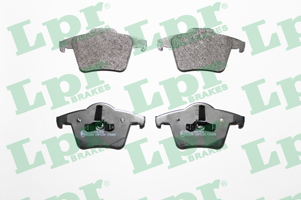 Jeu de 4 plaquettes de frein avant LPR 05P1234 - OtoParts.ma