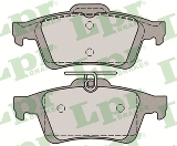 Jeu de 4 plaquettes de frein arrière LPR 05P1236 - OtoParts.ma