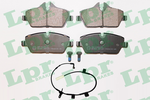 Jeu de 4 plaquettes de frein avant LPR 05P1241A - OtoParts.ma