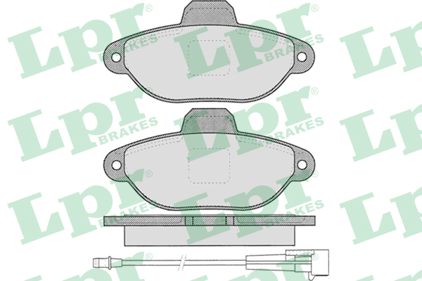 Jeu de 4 plaquettes de frein avant LPR 05P1262 - OtoParts.ma