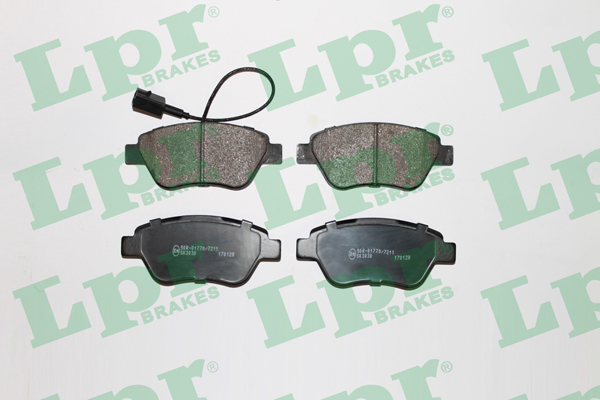 Jeu de 4 plaquettes de frein avant LPR 05P1266 - OtoParts.ma