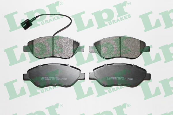 Jeu de 4 plaquettes de frein avant LPR 05P1267 - OtoParts.ma