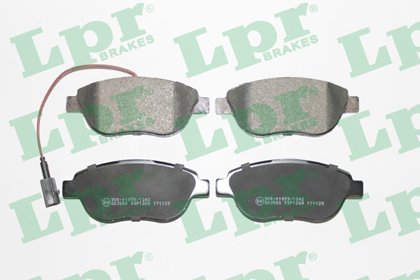 Jeu de 4 plaquettes de frein avant LPR 05P1268 - OtoParts.ma