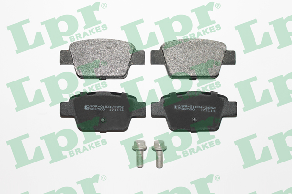 Jeu de 4 plaquettes de frein arrière LPR 05P1269 - OtoParts.ma