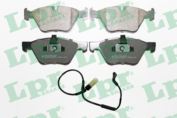Jeu de 4 plaquettes de frein avant LPR 05P1271A - OtoParts.ma