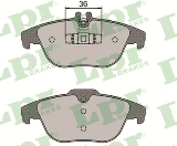 Jeu de 4 plaquettes de frein arrière LPR 05P1274 - OtoParts.ma