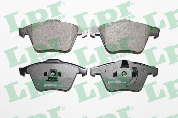 Jeu de 4 plaquettes de frein avant LPR 05P1277 - OtoParts.ma