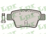 Jeu de 4 plaquettes de frein arrière LPR 05P1278 - OtoParts.ma