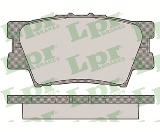 Jeu de 4 plaquettes de frein arrière LPR 05P1281 - OtoParts.ma