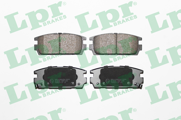 Jeu de 4 plaquettes de frein arrière LPR 05P1290 - OtoParts.ma