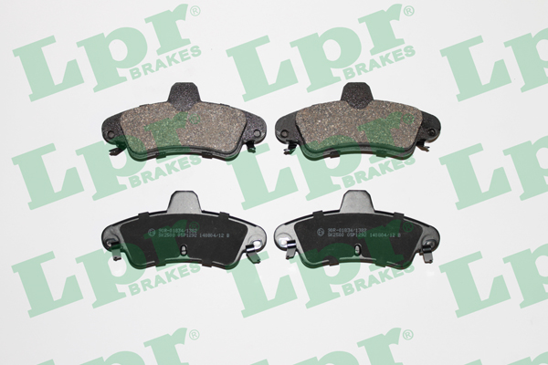 Jeu de 4 plaquettes de frein arrière LPR 05P1292 - OtoParts.ma