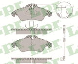 Jeu de 4 plaquettes de frein avant LPR 05P1304 - OtoParts.ma
