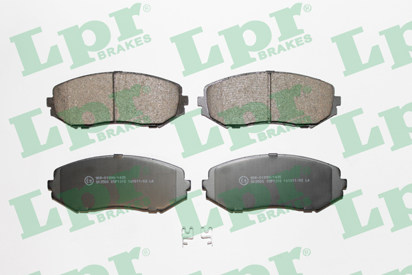 Jeu de 4 plaquettes de frein avant LPR 05P1318 - OtoParts.ma