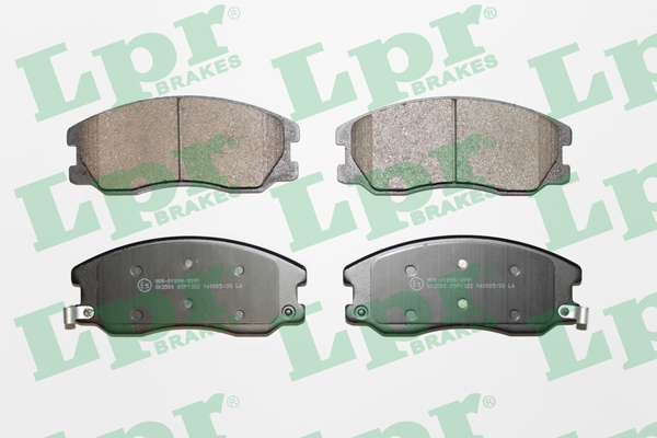 Jeu de 4 plaquettes de frein avant LPR 05P1322 - OtoParts.ma
