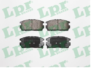 Jeu de 4 plaquettes de frein arrière LPR 05P1323 - OtoParts.ma