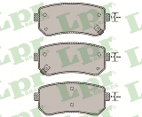 Jeu de 4 plaquettes de frein arrière LPR 05P1344 - OtoParts.ma