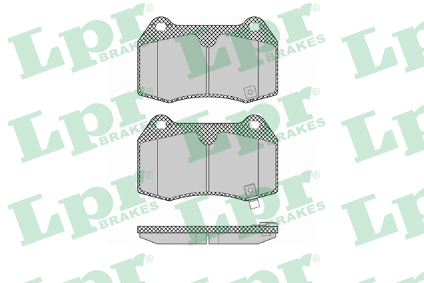 Jeu de 4 plaquettes de frein avant LPR 05P1358 - OtoParts.ma