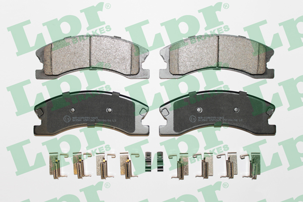 Jeu de 4 plaquettes de frein avant LPR 05P1365 - OtoParts.ma