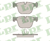 Jeu de 4 plaquettes de frein arrière LPR 05P1367 - OtoParts.ma