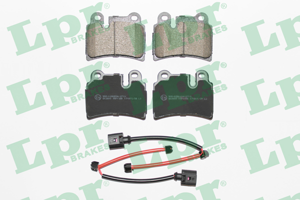 Jeu de 4 plaquettes de frein arrière LPR 05P1380 - OtoParts.ma