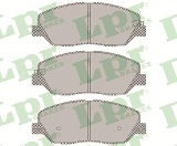 Jeu de 4 plaquettes de frein avant LPR 05P1382 - OtoParts.ma