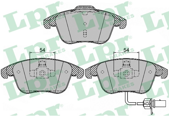 Jeu de 4 plaquettes de frein avant LPR 05P1391 - OtoParts.ma