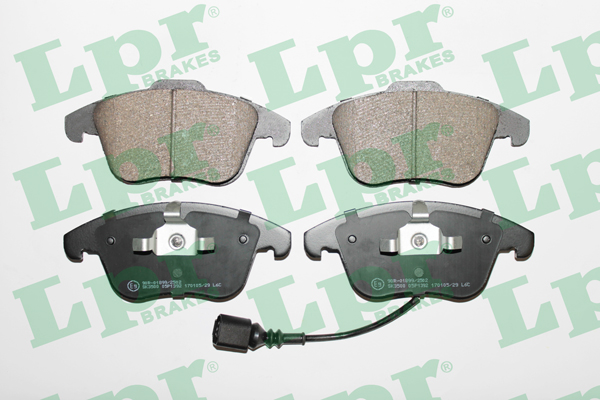 Jeu de 4 plaquettes de frein avant LPR 05P1392 - OtoParts.ma