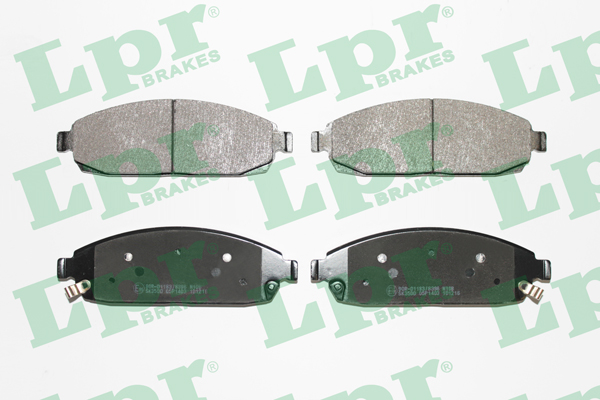 Jeu de 4 plaquettes de frein avant LPR 05P1403 - OtoParts.ma