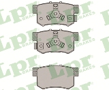 Jeu de 4 plaquettes de frein arrière LPR 05P1404 - OtoParts.ma
