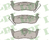 Jeu de 4 plaquettes de frein arrière LPR 05P1405 - OtoParts.ma