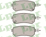 Jeu de 4 plaquettes de frein arrière LPR 05P1411 - OtoParts.ma